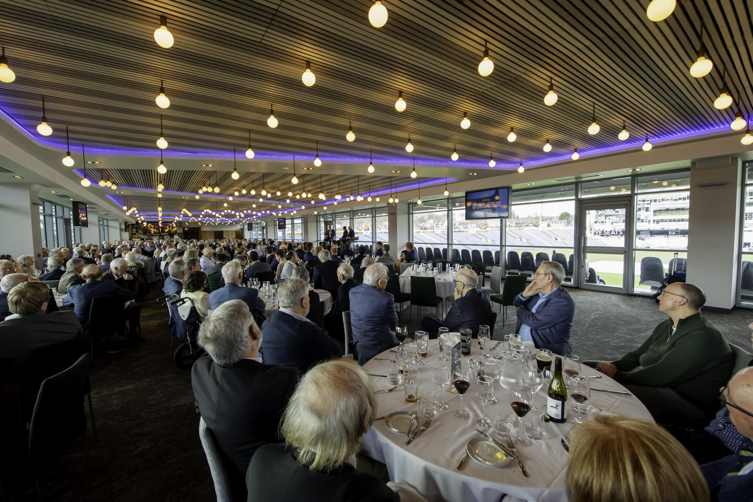 Picture by Allan McKenzie/SWpix.com - 27/03/2025 - Cricket - Yorkshire County Cricket Club Opening Season Lunch - Headingley Cricket Ground, Leeds, England - A general view (GV) of Yorkshire's Opening Season Lunch.