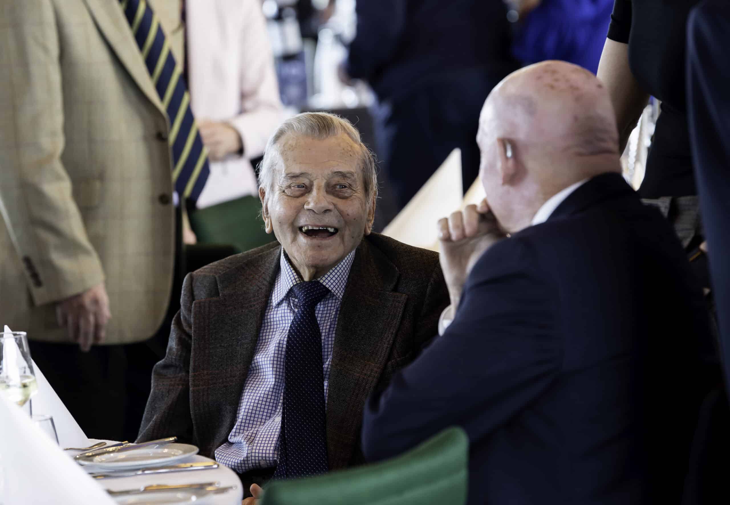 Picture by Allan McKenzie/SWpix.com - 27/03/2025 - Cricket - Yorkshire County Cricket Club Opening Season Lunch - Headingley Cricket Ground, Leeds, England - Harold 'Dickie' Bird at the Yorkshire CCC Season Opening Lunch.